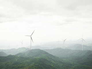 Energy Wind Mill Turbine Power on Green Mountain,Electronic Technology Generator windmill...