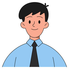 Businessman Avatar Illustration
