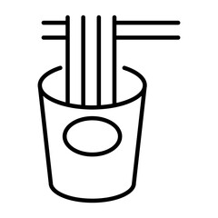 Instant noodle icon
