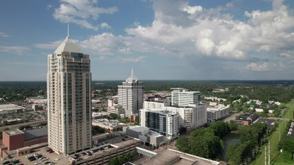 Virginia Beach Skyline, 4K aerial