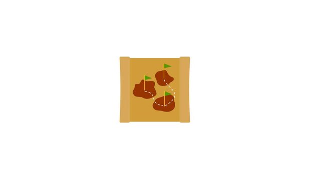 opening animated treasure map