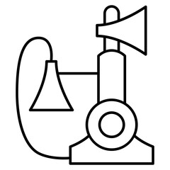 Vintage telephone icon