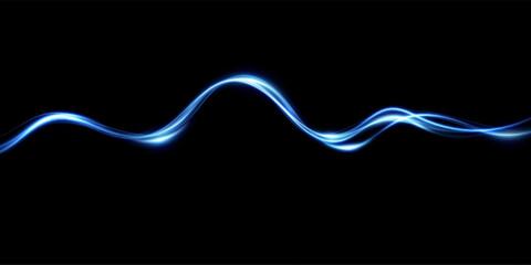 Neon light.Motion speed light lines.Colorful wave effect.Squiggle.Swirl curve effect.