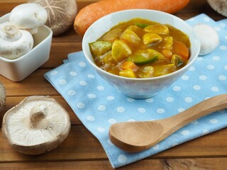 아시아 음식 카레, 요리, 식사, 채소