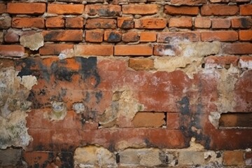 Old brick wall block. Generate Ai