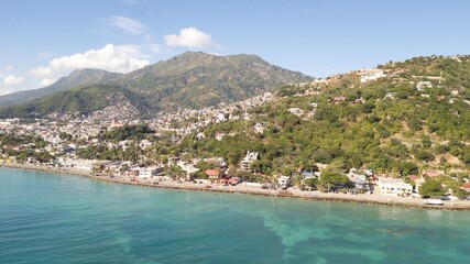 An Aerial, Overwater View of Cap-Haitien's Famous "Boulevard." 