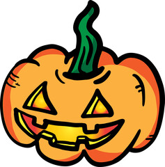 The jack o the lantern cartoon png image.
