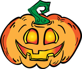The jack o the lantern cartoon png image.