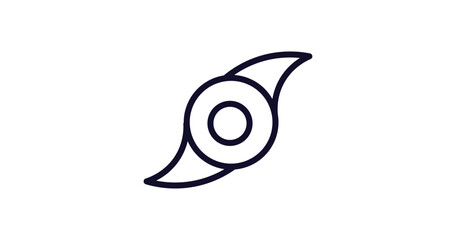 tropical storm icon. Thin line tropical storm icon from weather collection. Outline vector isolated on white background. Editable tropical storm symbol can be used web and mobile