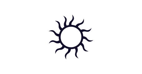 sunshine icon. Thin line sunshine icon from weather collection. Outline vector isolated on white background. Editable sunshine symbol can be used web and mobile