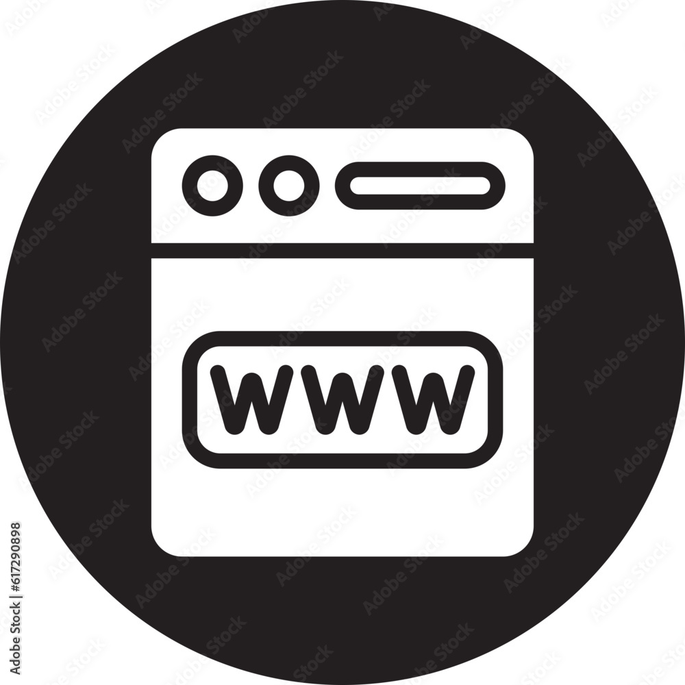 Wall mural website glyph icon