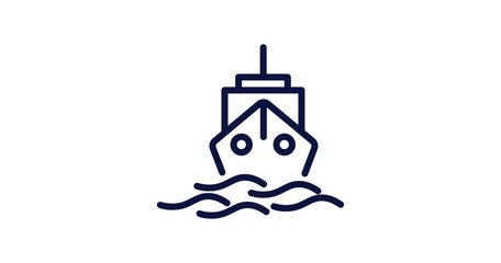 cruise icon. Thin line cruise icon from summer collection. Outline vector isolated on white background. Editable cruise symbol can be used web and mobile