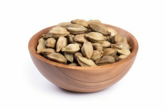 Dry cardamom seeds indian. Generate Ai