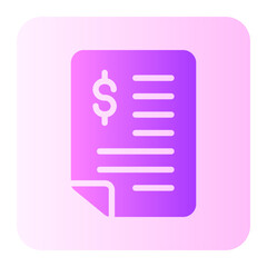 invoice gradient icon