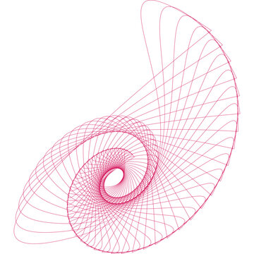 recommend clip art: pink fan isolated on white background