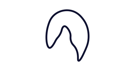 hair style icon. Thin line hair style icon from nature collection. Outline vector isolated on white background. Editable hair style symbol can be used web and mobile