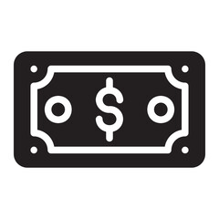 money glyph icon