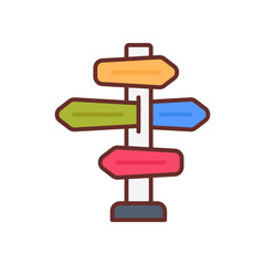 Guidance icon in vector. Illustration