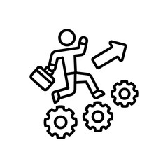 Career Advancement icon in vector. Illustration