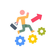 Career Advancement icon in vector. Illustration