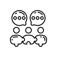 Collaboration icon in vector. Illustration