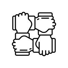 Team Building icon in vector. Illustration