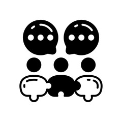 Collaboration icon in vector. Illustration