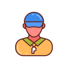 Trainer icon in vector. Illustration