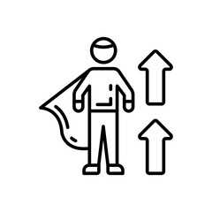 Empowerment icon in vector. Illustration