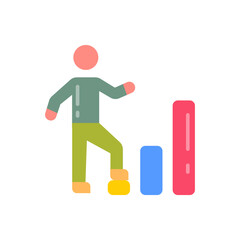 Personal Growth icon in vector. Illustration