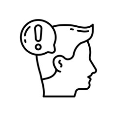 Critical Thinking icon in vector. Illustration