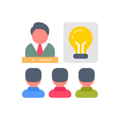 Group Mentoring icon in vector. Illustration