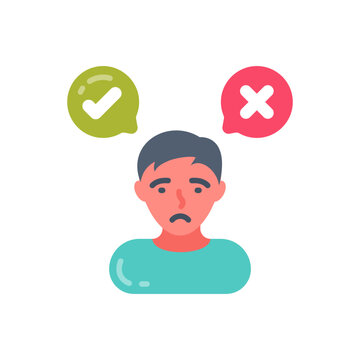 Decision Making icon in vector. Illustration