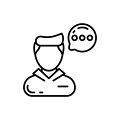 Mentee icon in vector. Illustration