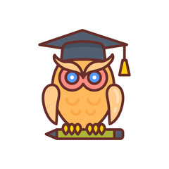 Wisdom icon in vector. Illustration