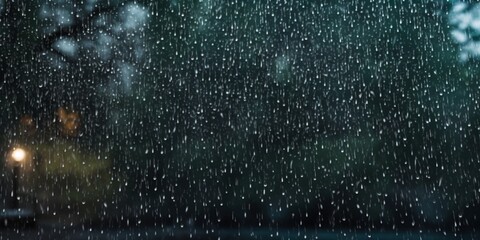 Obraz premium Rain drop copy space blurred background, AI Generated
