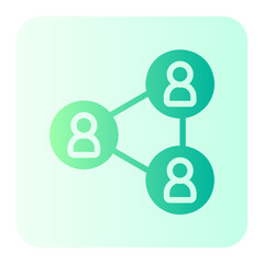 team work gradient icon