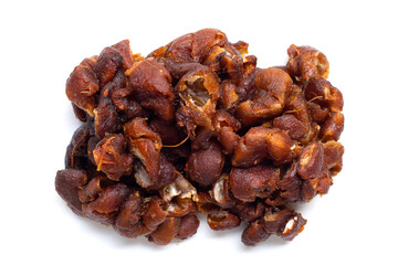 Sour tamarind on white background.