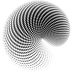 black and white spiral