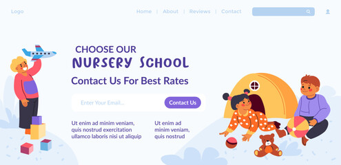 Choose our nursery school contact us for rates