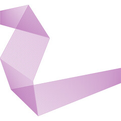 Pink paper plane. Angles