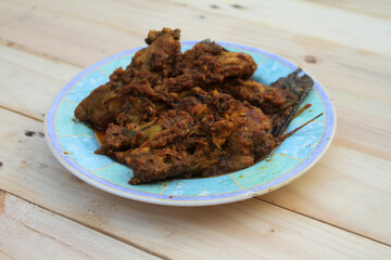 ayam goreng bumbu kuning famous seasoning for fried chicken
