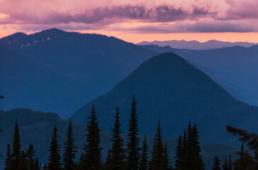 Mountains silhouette