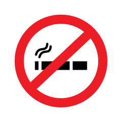 no smoking sign symbol vector color glyph icon