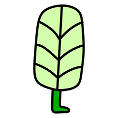 leaves drawing concept to save the world