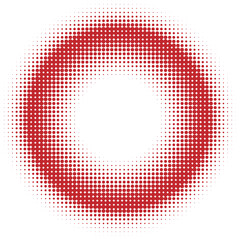 Abstract halftone circle background