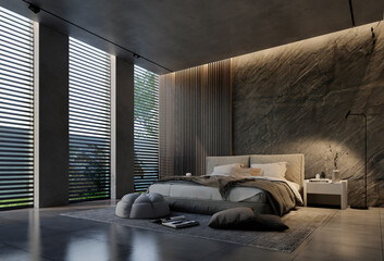 Modern Contemporary Bedroom and Natural Tones