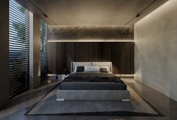 Modern Contemporary Bedroom and Natural Tones