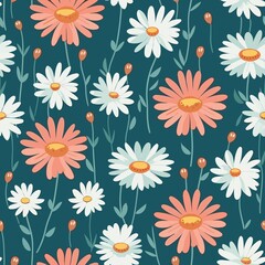 Delicate Petal Patterns Inspired by Nature's Beauty. Seamless Design for Backgrounds and Textures.
