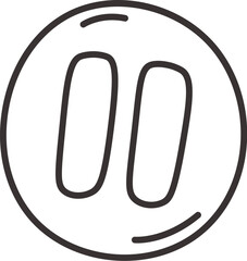 Pause Linear Symbol
